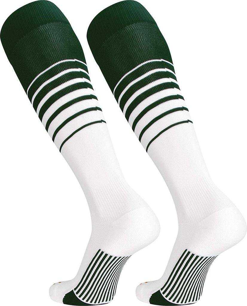 TCK Elite Breaker Knee High Socks - Dark Green White - HIT a Double