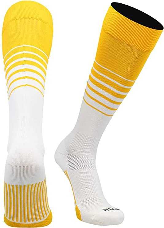 TCK Elite Breaker Knee High Socks - Gold White - HIT a Double