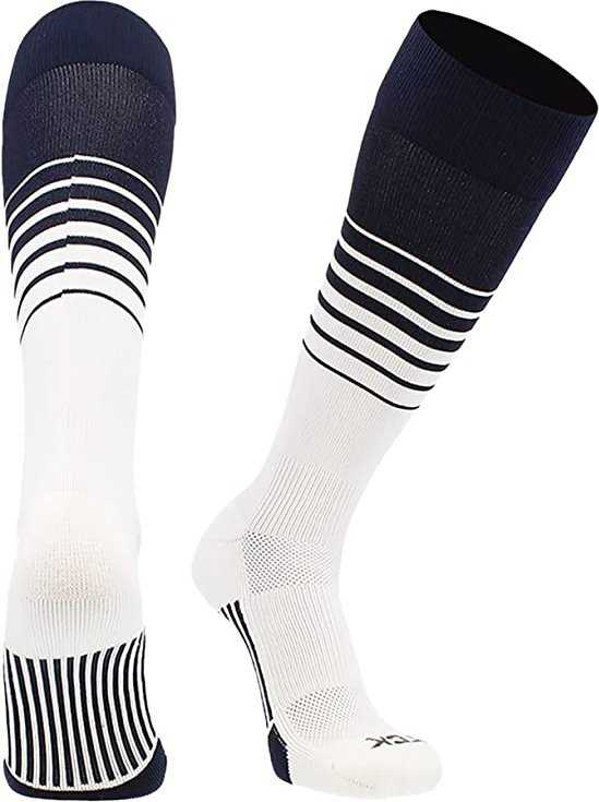 TCK Elite Breaker Knee High Socks - Navy White - HIT a Double