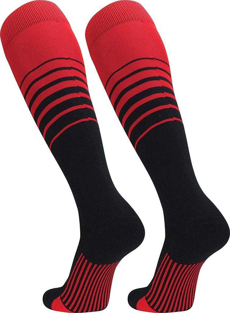 TCK Elite Breaker Knee High Socks -Scarlet Black - HIT a Double