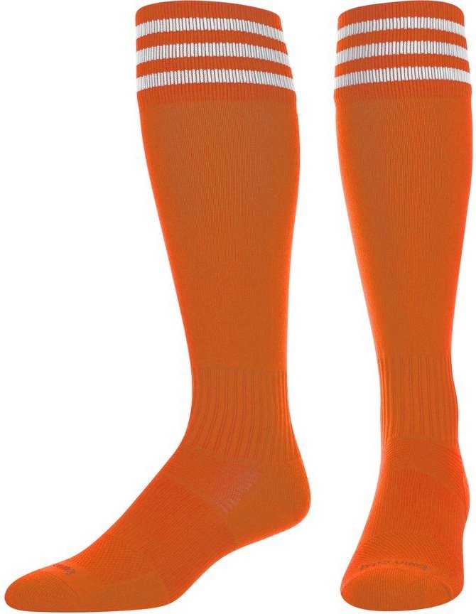 TCK Finale 3-Stripe Soccer Socks - Orange White - HIT a Double
