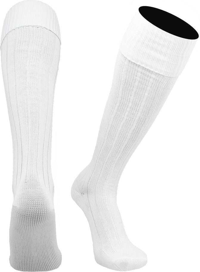 TCK Finale Solid Soccer Socks - White - HIT a Double