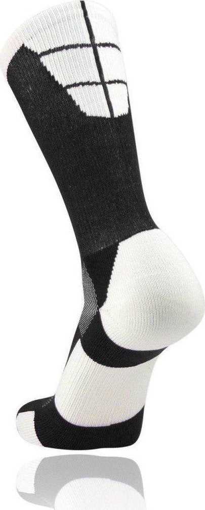 TCK Goalline 2.0 Crew Socks - Black White - HIT a Double