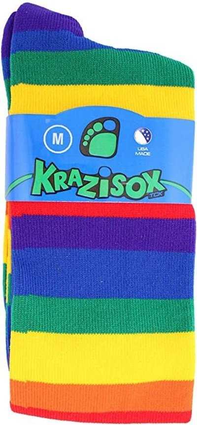 TCK Krazisox Rainbow Knee High Socks - Muti Color - HIT a Double