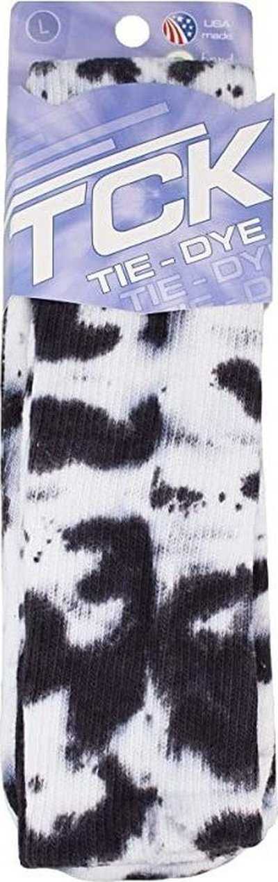 TCK Krazisox Tie Dye Knee High Socks - Black White - HIT a Double