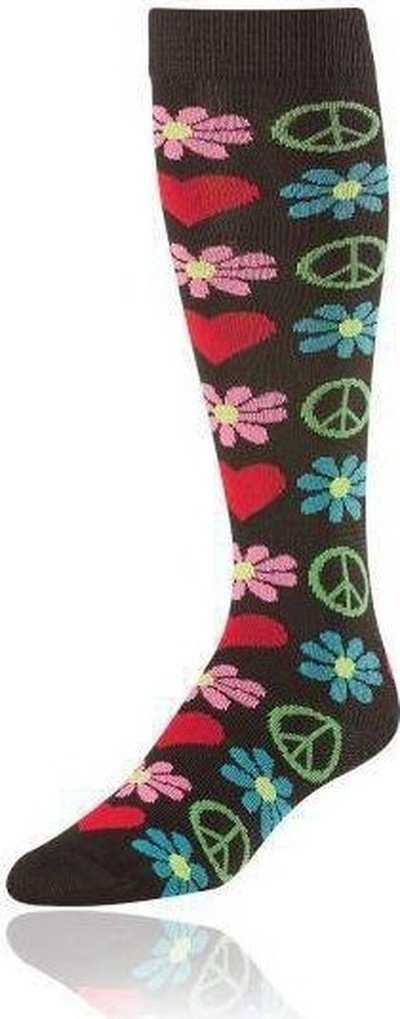 TCK Krazisox Woodstock Knee High Socks - Black - HIT a Double