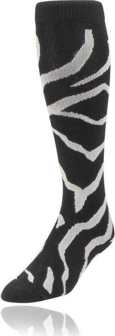 TCK Krazisox Zebra Knee High Socks - Black White - HIT a Double