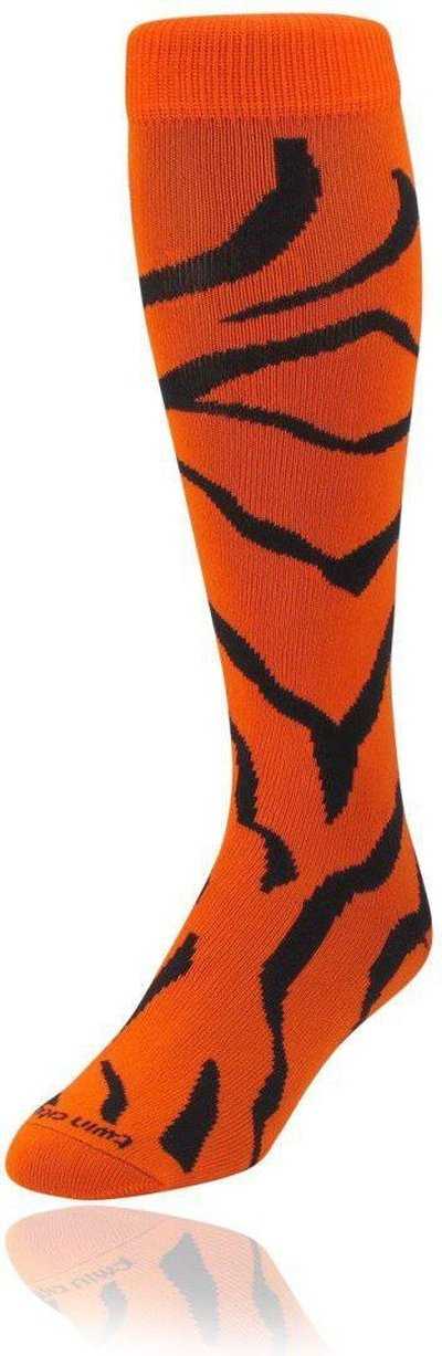 TCK Krazisox Zebra Knee High Socks - Orange Black - HIT a Double