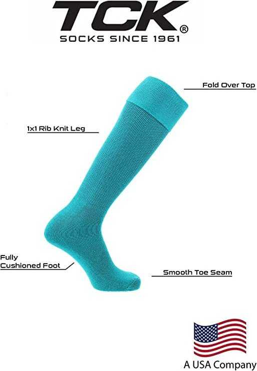 TCK Multisport Acrylic Knee High Tube Socks - Marlin Teal - HIT a Double