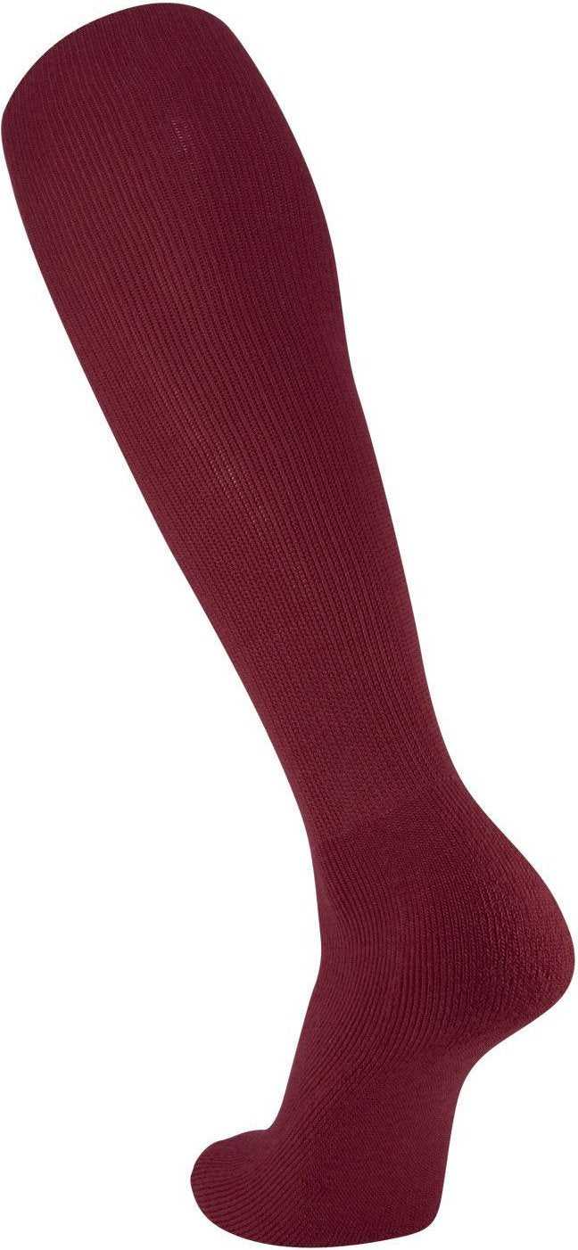 TCK OS Series Solid Soccer / Rugby Tube Socks - Maroon - HIT a Double