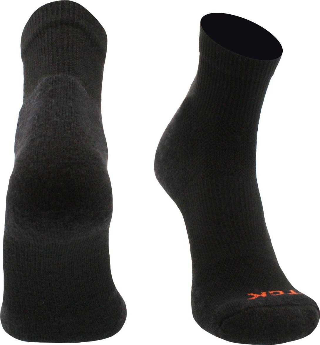 TCK Pickleball Socks Quarter Length Socks - Black - HIT a Double