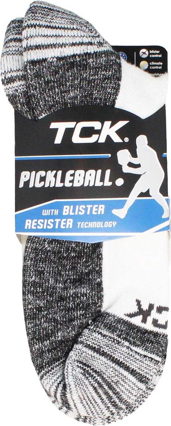 TCK Pickleball Socks Quarter Length Socks - White - HIT a Double