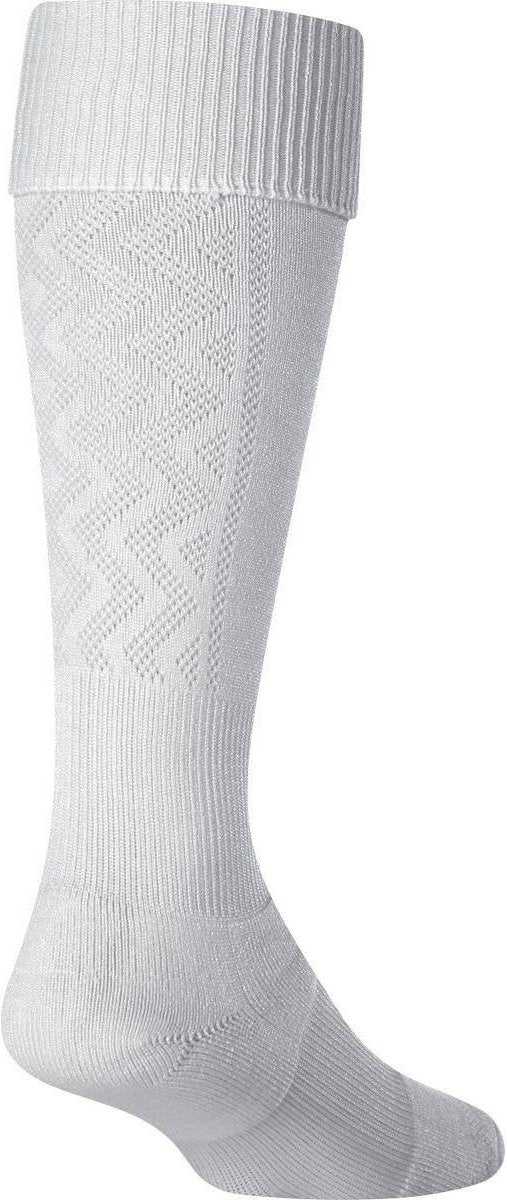 TCK Premier Soccer Socks - White - HIT a Double