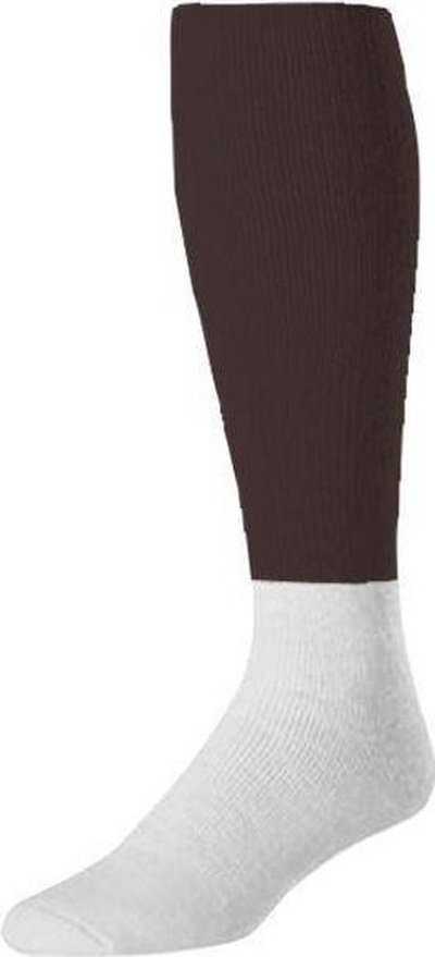 TCK Pro Colored Top / White Football Socks - Brown White - HIT a Double