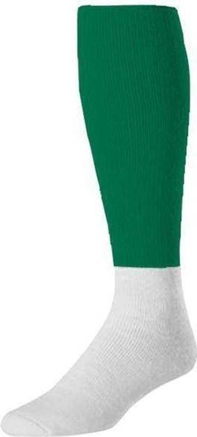 TCK Pro Colored Top / White Football Socks - Kelly White - HIT a Double