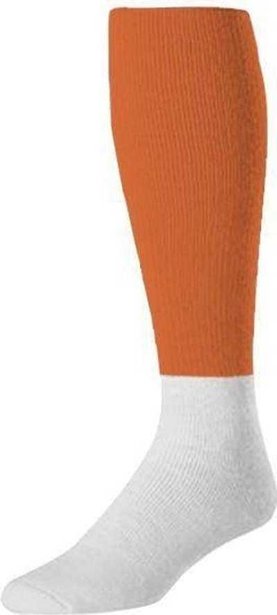 TCK Pro Colored Top / White Football Socks - Orange White - HIT a Double