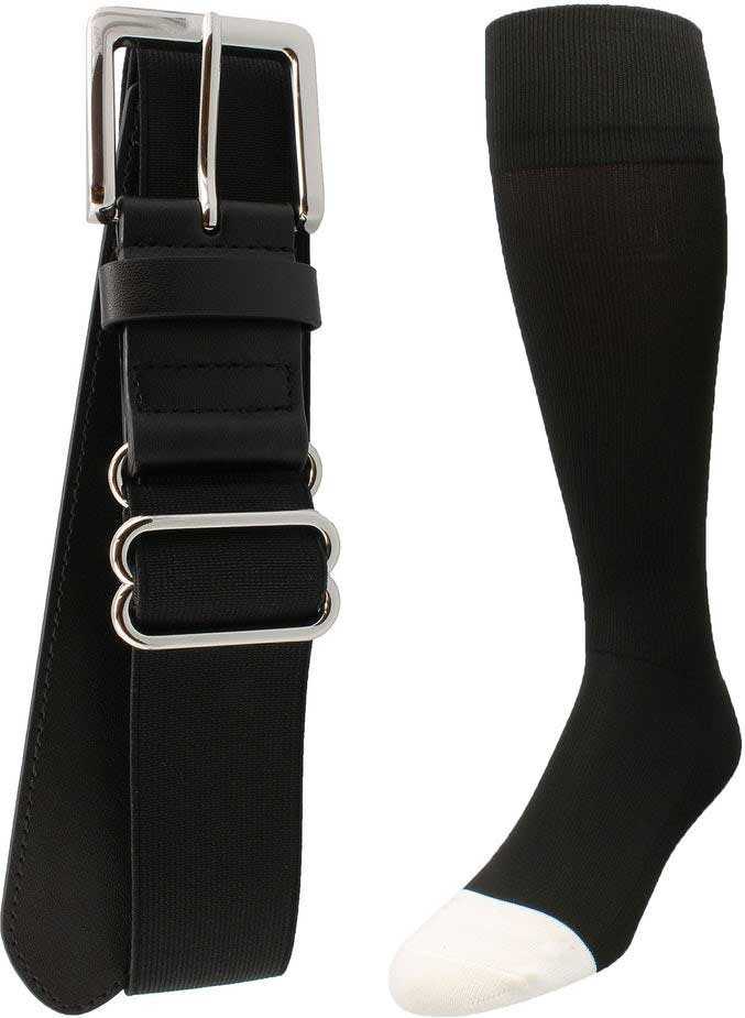 TCK Pro Line Belt Knee High Sock Combo - Black - HIT a Double