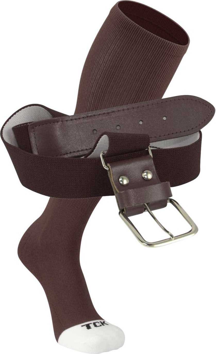 TCK Pro Line Belt Knee High Sock Combo - Brown - HIT a Double