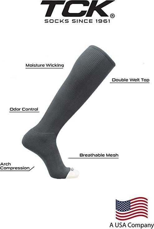 TCK Pro Line Belt Knee High Sock Combo - Graphite - HIT a Double