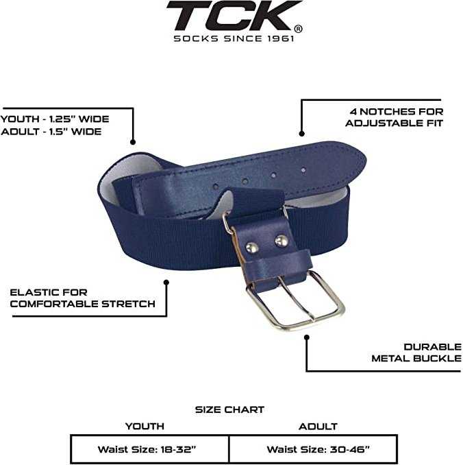 TCK Pro Line Belt Knee High Sock Combo - Navy - HIT a Double