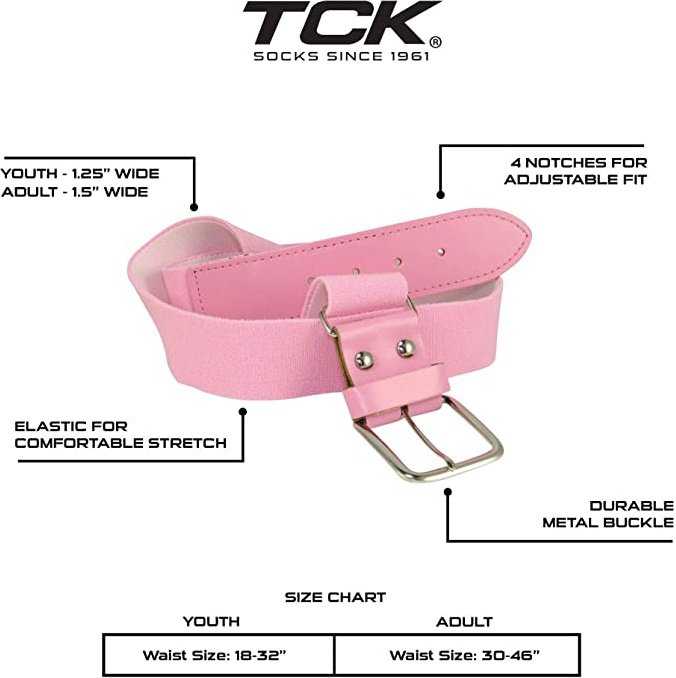 TCK Pro Line Belt Knee High Sock Combo - Pink - HIT a Double