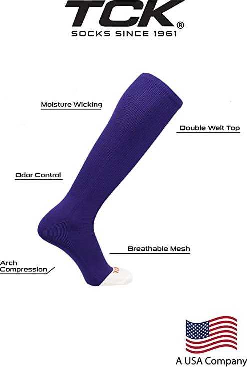 TCK Pro Line Belt Knee High Sock Combo - Purple - HIT a Double