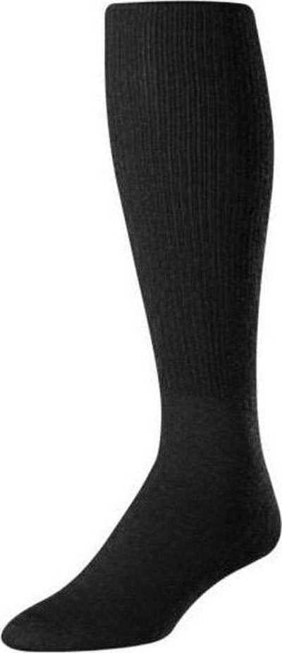 TCK Pro Solid Color Football Socks - Black - HIT a Double
