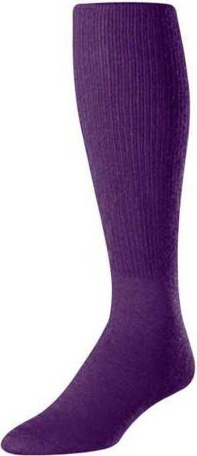 TCK Pro Solid Color Football Socks - Purple - HIT a Double