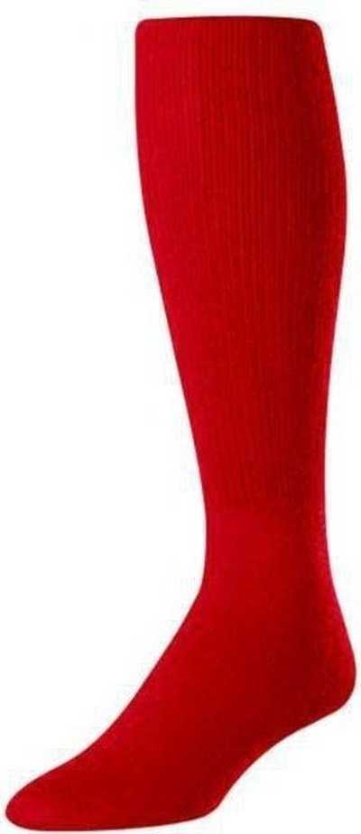 TCK Pro Solid Color Football Socks - Scarlet - HIT a Double