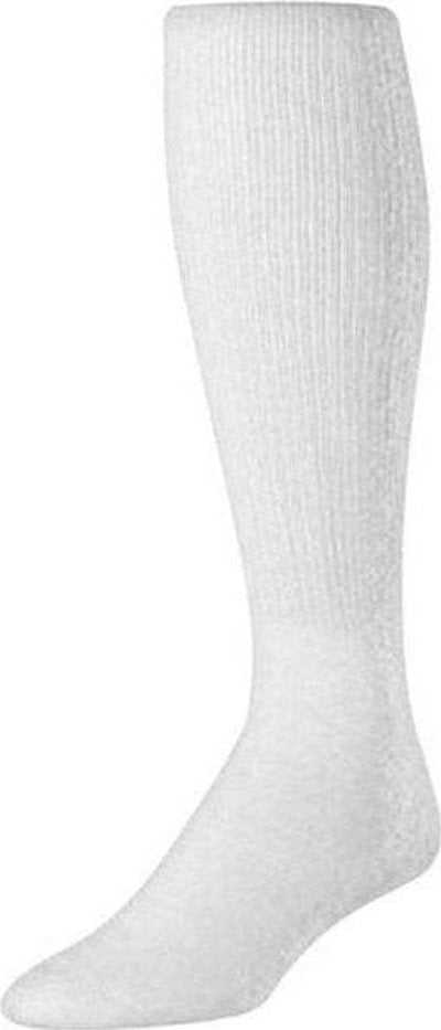TCK Pro Solid Color Football Socks - White - HIT a Double
