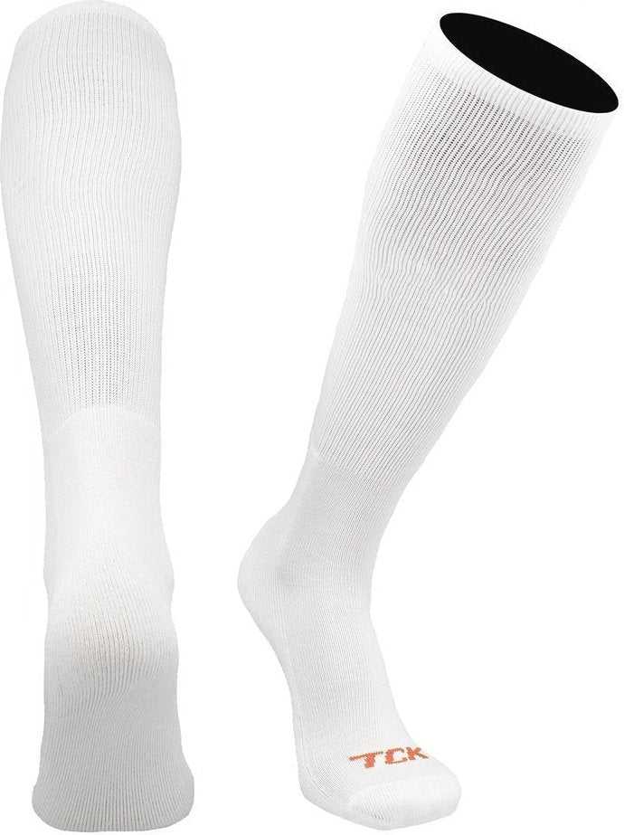 TCK Prosport Performance Knee High Tube Socks (Sanitary) - White - HIT a Double