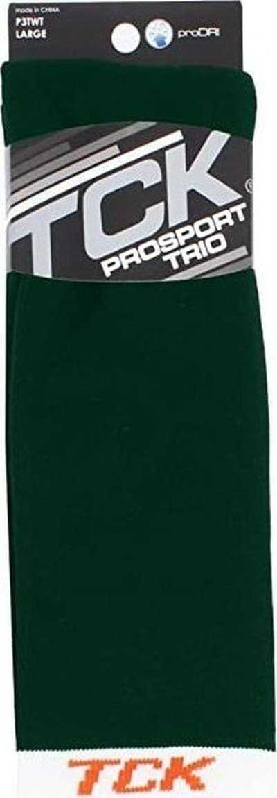 TCK Prosport Striped Knee High Tube Socks - Dark Green White - HIT a Double