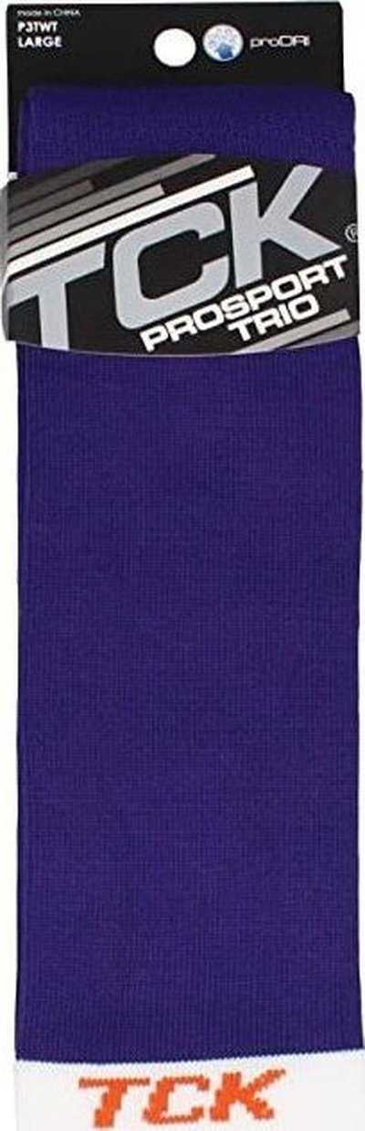 TCK Prosport Striped Knee High Tube Socks - Purple White - HIT a Double