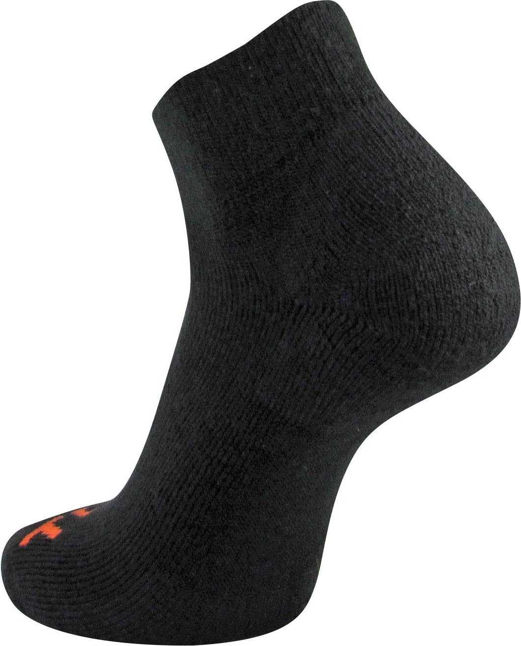 TCK Reacs Acrylic Quarter Socks - Black - HIT a Double