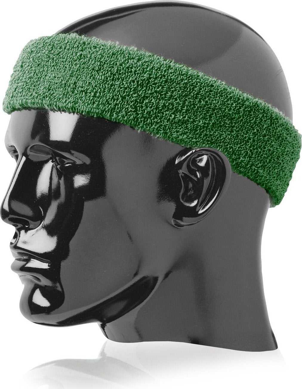 TCK Terry Headband 2&quot; Wide Wide - Dark Green - HIT a Double