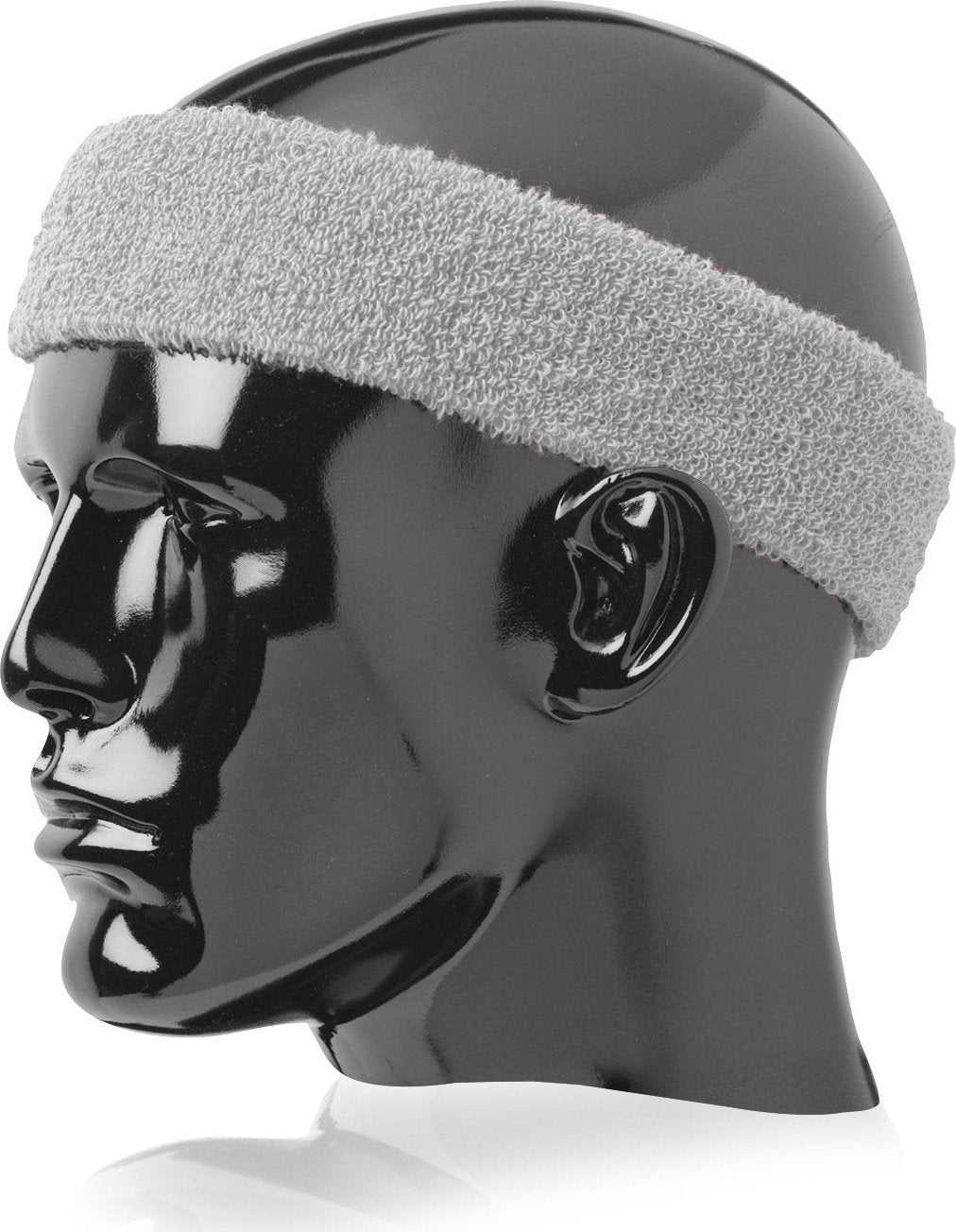 TCK Terry Headband 2" Wide Wide - Gray - HIT a Double
