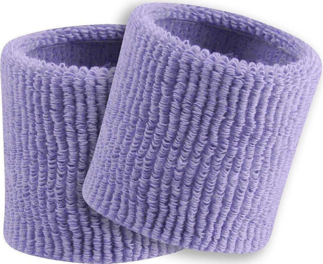 TCK Terry Wristbands 3.5&quot; Wide - Lilac - HIT a Double