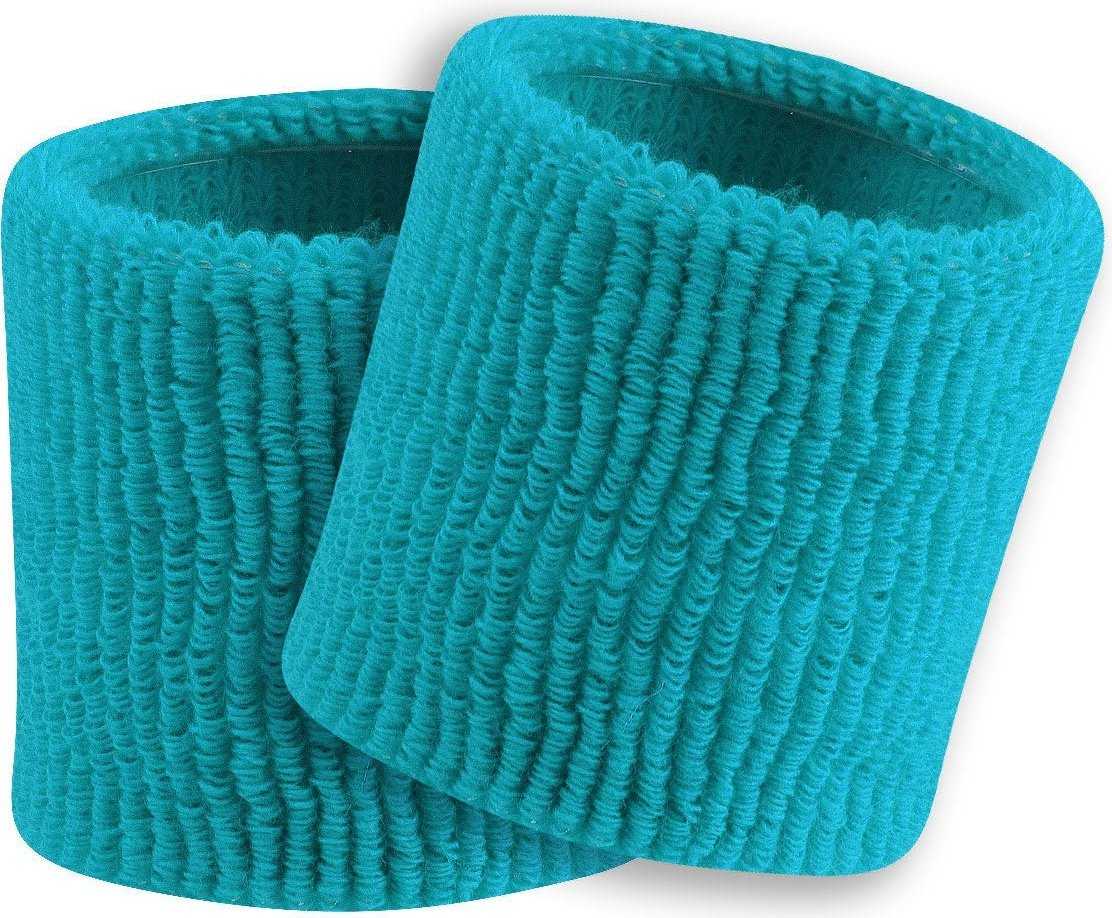 TCK Terry Wristbands 3.5" Wide - Marlin Teal - HIT a Double