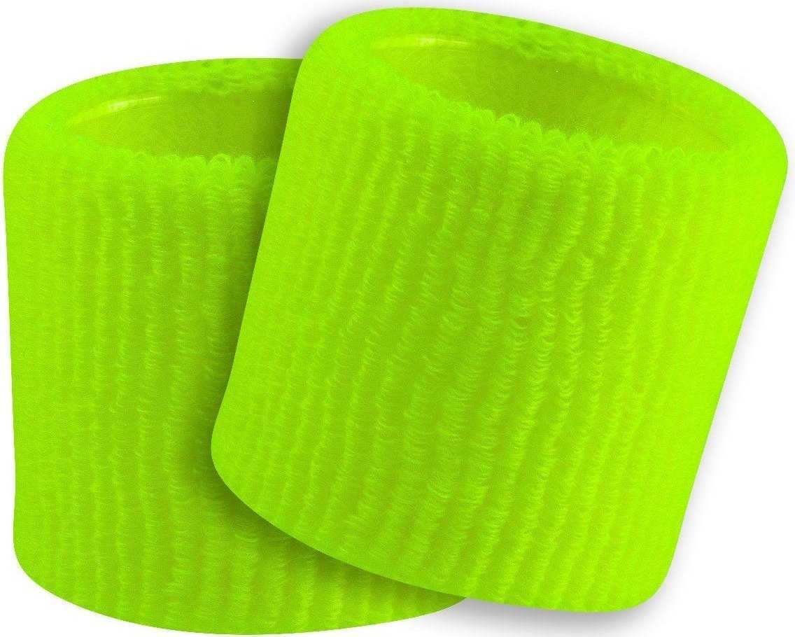 TCK Terry Wristbands 3.5&quot; Wide - Neon Green - HIT a Double