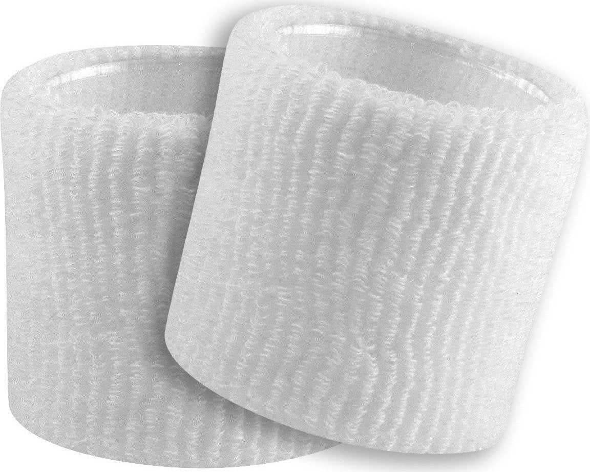 TCK Terry Wristbands 3.5" Wide - White - HIT a Double