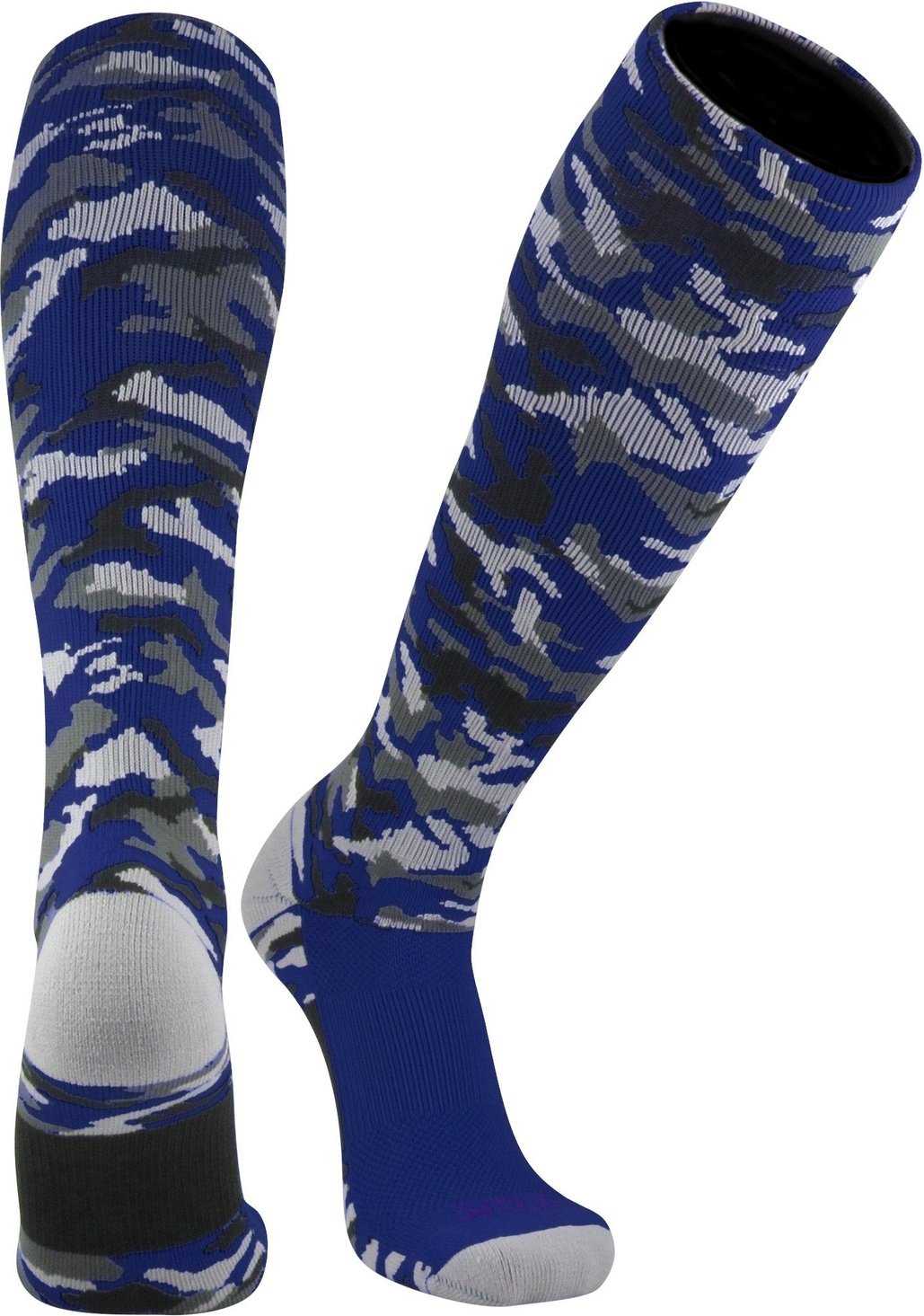 TCK Woodland Camo Knee High Socks - Navy Camo - HIT a Double
