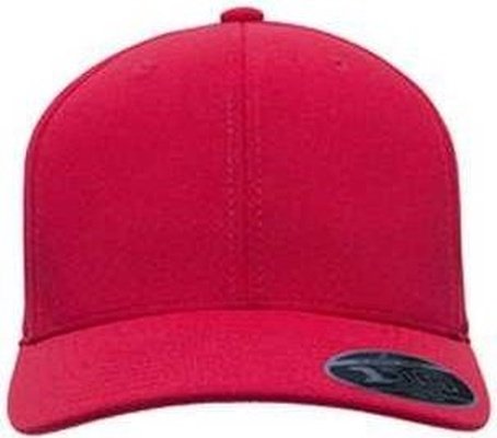 Team 365 ATB100 By Flexfit Adult Cool &amp; Dry Mini Pique Performance Cap - Sport Red - HIT a Double