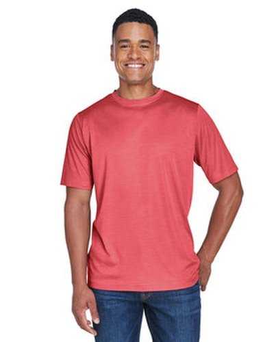 Team 365 TT11H Men&#39;s Sonic Heather Performance T-Shirt - Sportred Heather - HIT a Double