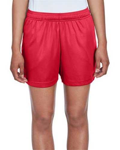 Team 365 TT11SHW Ladies&#39; Zone Performance Short - Sport Red - HIT a Double