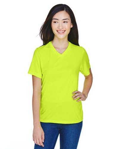 Team 365 TT11W Ladies&#39; Zone Performance T-Shirt - Safety Yellow - HIT a Double