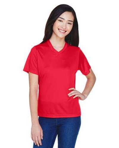 Team 365 TT11W Ladies&#39; Zone Performance T-Shirt - Sport Red - HIT a Double