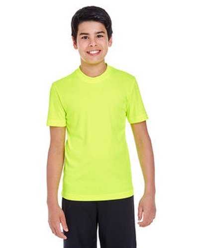 Team 365 TT11Y Youth Zone Performance T-Shirt - Safety Yellow - HIT a Double