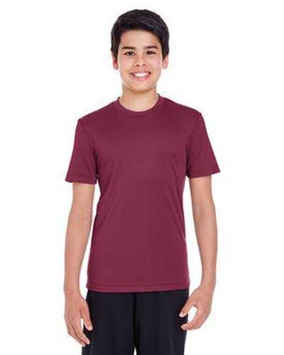 Team 365 TT11Y Youth Zone Performance T-Shirt - Sport Maroon - HIT a Double