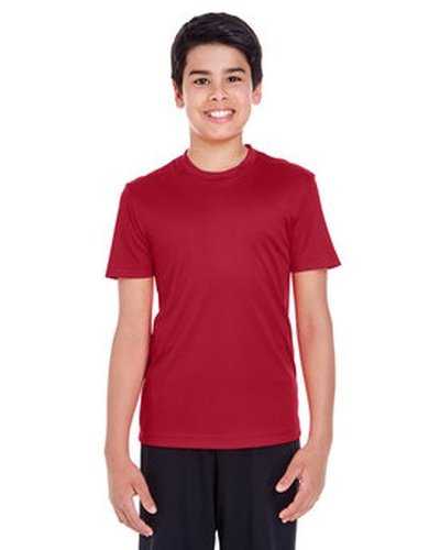 Team 365 TT11Y Youth Zone Performance T-Shirt - Sport Scrlet Red - HIT a Double
