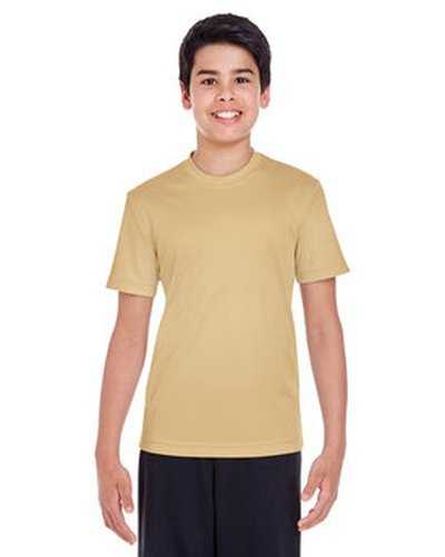 Team 365 TT11Y Youth Zone Performance T-Shirt - Sport Vegas Gold - HIT a Double